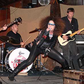 A band with a female lead singer